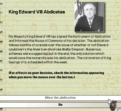 Edward VIII abdicates