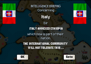 Italy annexes Ethiopia